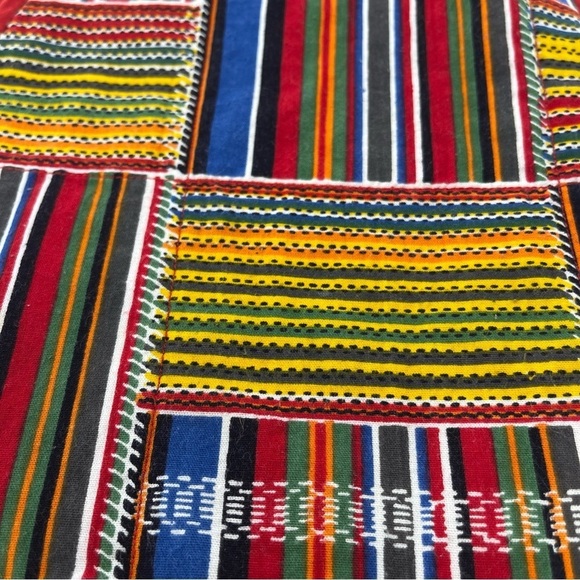 Begoro Maid Set of 4 Colorful African Print Oblong Placemats Made in Ghana - Picture 4 of 7